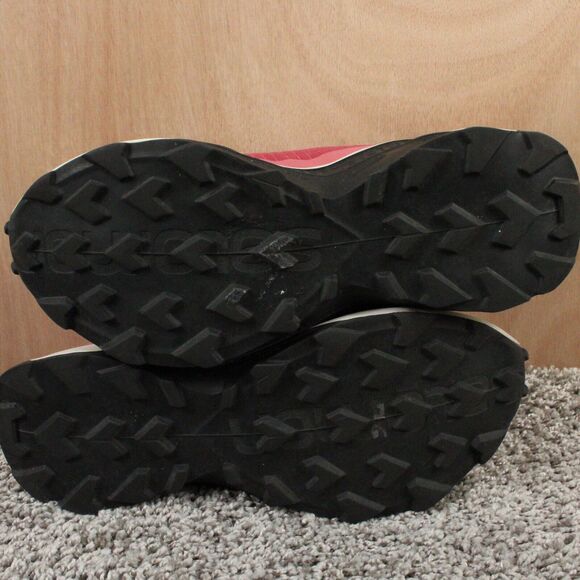 Salomon Alphacross 3 Trail Running Shoes Womens 6 Red Mesh Outdoor Athletic - Picture 13 of 14